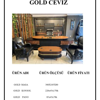 gold ceviz makam takımı